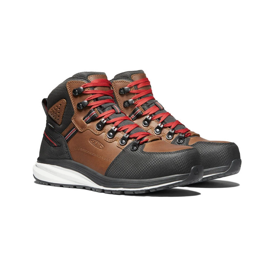 Keen Men's Red Hook Waterproof Boot (Carbon-Fiber Toe) | Tobacco/Black 4 Keen Men's Red Hook Waterproof Boot (Carbon-Fiber Toe) | Tobacco/Black - Image 2