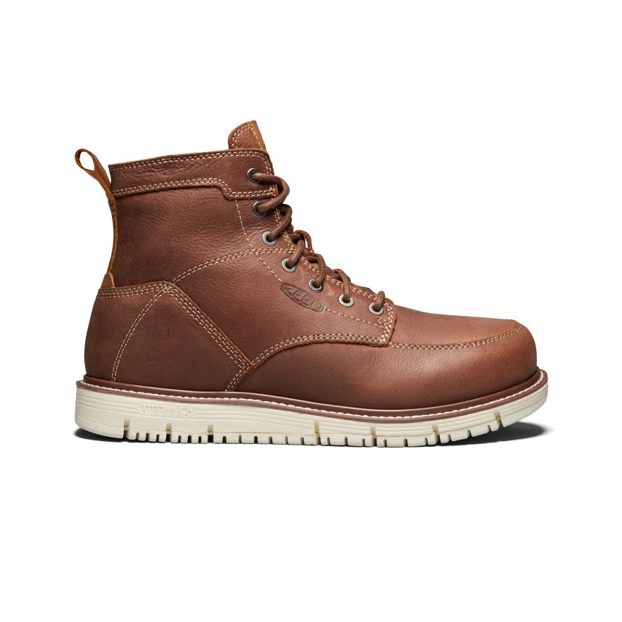 Keen Men's San Jose 6" Boot (Soft Toe) | Gingerbread/Off White 3 Keen Men's San Jose 6" Boot (Soft Toe) | Gingerbread/Off White