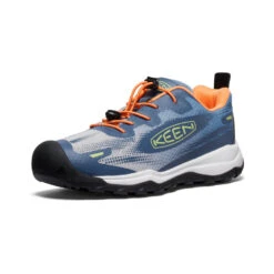 Keen Big Kids' Wanduro Speed Hiking Shoe | Vintage Indigo/Tangerine -Keen Shoes Shop 07aeb459f23a6017e728e3701f6cd9fd016d9778