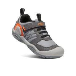Keen Little Kids' Knotch Peak Sneaker | Magnet/Safety Orange -Keen Shoes Shop 08f516722ace233dd9c0e8aeb16005d1c237e45e