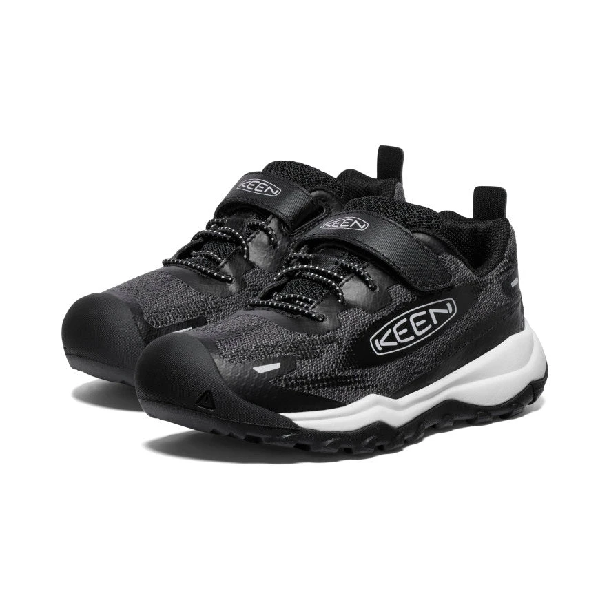 Keen Little Kids' Wanduro Speed Hiking Shoe | Black/Vapor 4 Keen Little Kids' Wanduro Speed Hiking Shoe | Black/Vapor - Image 2