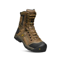 Keen Men's CSA Davenport 8" Insulated Waterproof Boot | Dark Earth/Inca Gold -Keen Shoes Shop 0ff6650cd7da761fa94bd5789d29259ec348e061