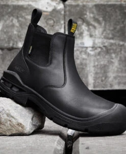 Keen Men's Juneau Romeo Waterproof Boot (Carbon-Fiber Toe) | Black/Black -Keen Shoes Shop 1025581 PDP LeftImage