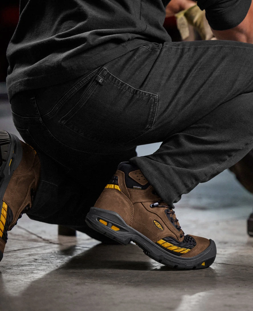 Keen Men's Troy 6" Waterproof Boot (Carbon-Fiber Toe) | Dark Earth/Black 8 Keen Men's Troy 6" Waterproof Boot (Carbon-Fiber Toe) | Dark Earth/Black - Image 6