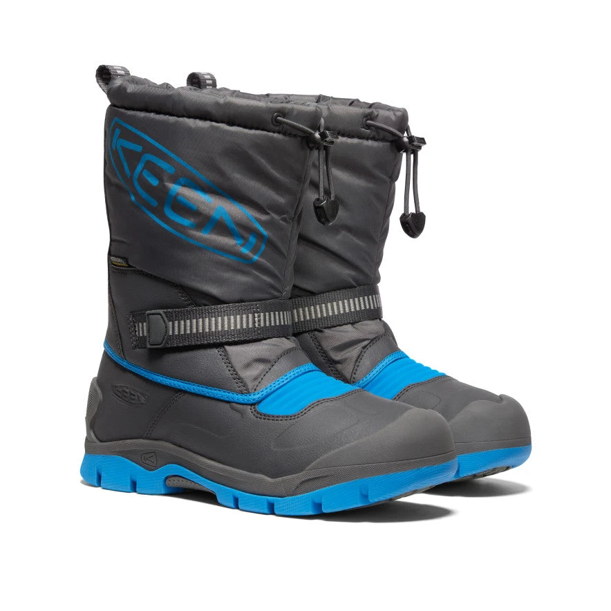 Keen Big Kids' Snow Troll Waterproof Boot | Magnet/Blue Aster 4 Keen Big Kids' Snow Troll Waterproof Boot | Magnet/Blue Aster - Image 2