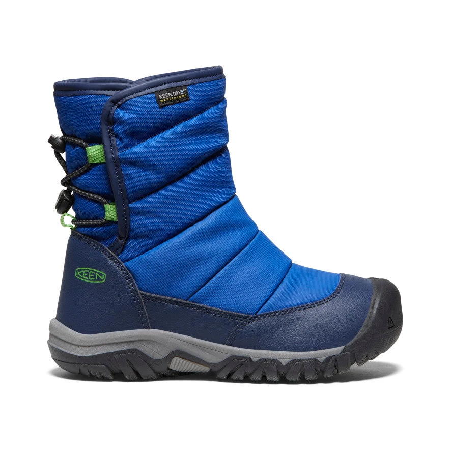 Keen Big Kids' Puffrider Waterproof Winter Boot | Naval Academy/Surf 3 Keen Big Kids' Puffrider Waterproof Winter Boot | Naval Academy/Surf