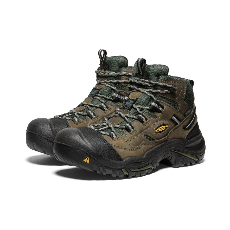 Keen Men's Braddock Waterproof Mid (Steel Toe) | Gargoyle/Forest Night 4 Keen Men's Braddock Waterproof Mid (Steel Toe) | Gargoyle/Forest Night - Image 2
