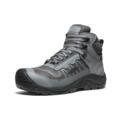 Keen Men's Reno Mid KBF Waterproof (Carbon-Fiber Toe) | Magnet/Black -Keen Shoes Shop 26f2eb7528a4af1874f8d583382892d99752eee2