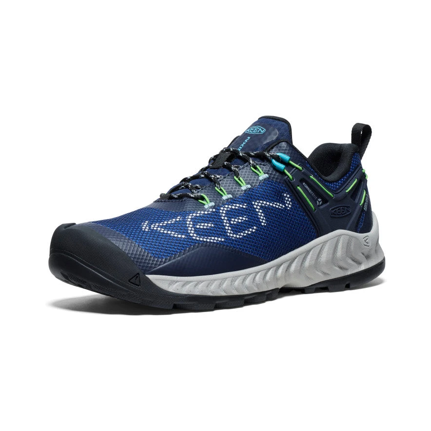 Keen Men's NXIS EVO Waterproof Shoe | Sky Captain/Green Flash 4 Keen Men's NXIS EVO Waterproof Shoe | Sky Captain/Green Flash - Image 2