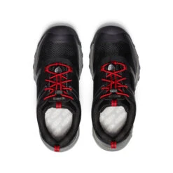 Keen Big Kids' Wanduro Waterproof Shoe | Black/Ribbon Red -Keen Shoes Shop 343599defeba31bd3e8c7cda6f2ab5191dccb961