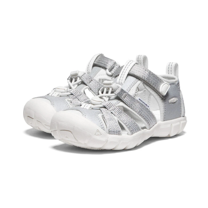 Keen Little Kids' Seacamp II CNX | Silver/Star White 4 Keen Little Kids' Seacamp II CNX | Silver/Star White - Image 2