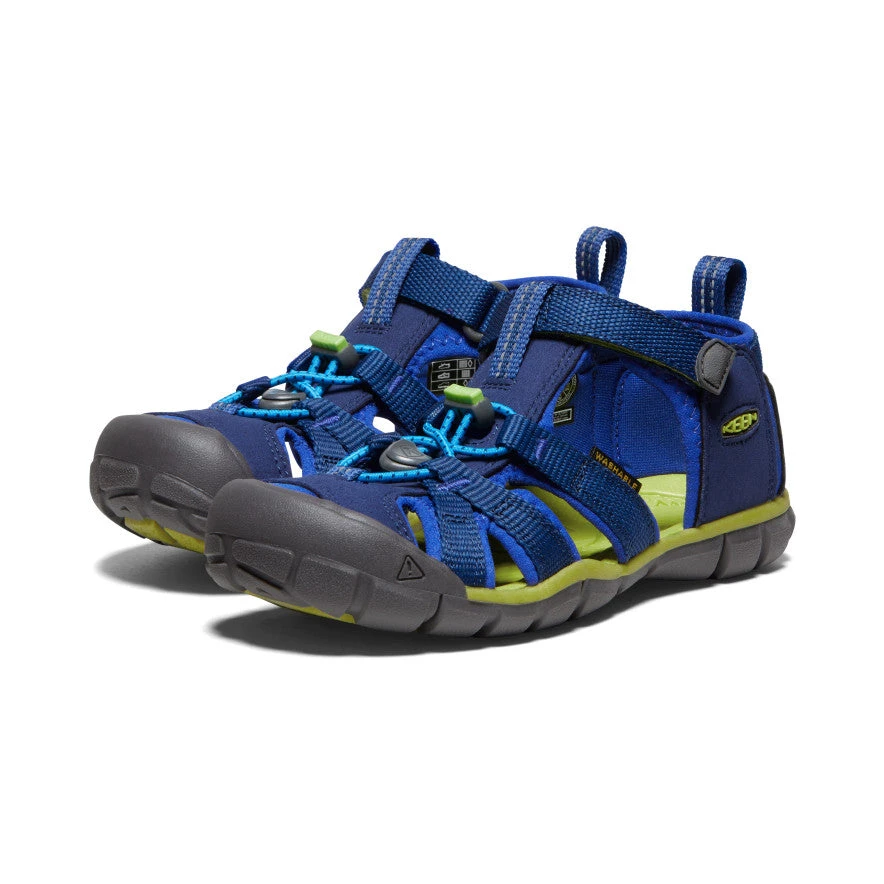 Keen Big Kids' Seacamp II CNX | Blue Depths/Chartreuse 4 Keen Big Kids' Seacamp II CNX | Blue Depths/Chartreuse - Image 2