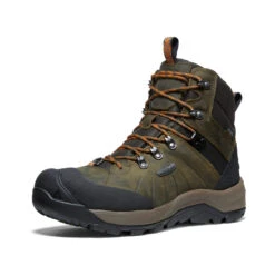 Keen Men's Revel IV Polar Waterproof Boot | Dark Olive/Marmalade -Keen Shoes Shop 620b7535daa3a4603908485bce1bd10e35f7788f