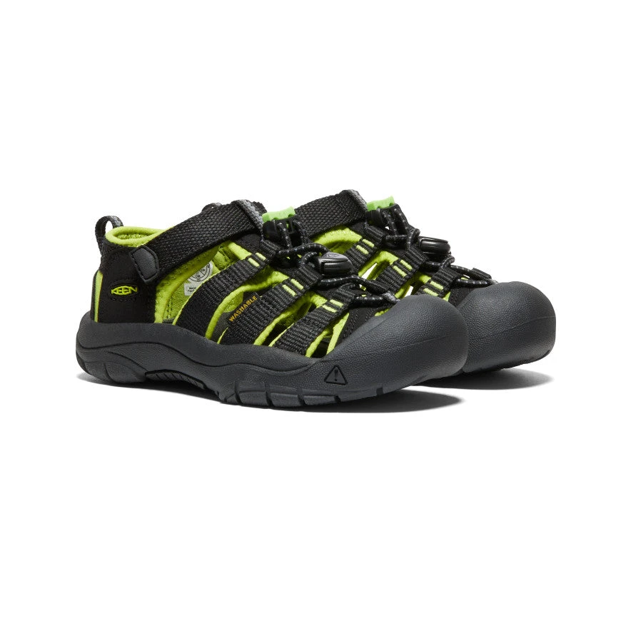 Keen Little Kids' Newport H2 | Black/Lime Green 4 Keen Little Kids' Newport H2 | Black/Lime Green - Image 2
