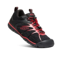 Keen Big Kids' Chandler 2 CNX Sneaker | Black/Red Carpet -Keen Shoes Shop 6c62be3e0167f5b5ed75ea8332b4cc993bcdc909