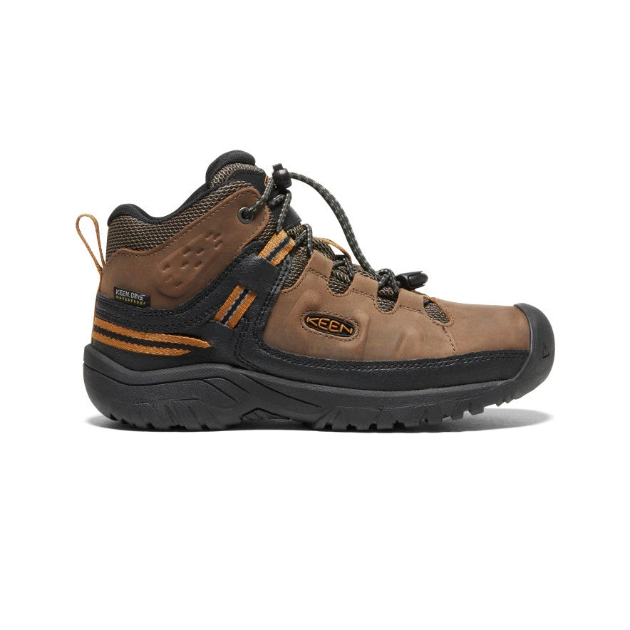 Keen Big Kids' Targhee Waterproof Boot | Dark Earth/Golden Brown 3 Keen Big Kids' Targhee Waterproof Boot | Dark Earth/Golden Brown
