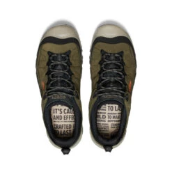 Keen Men's Targhee IV Wide Waterproof Hiking Shoe | Dark Olive/Gold Flame -Keen Shoes Shop 6f7ad76cfea480b994bd3e127982bcd9e0f84994