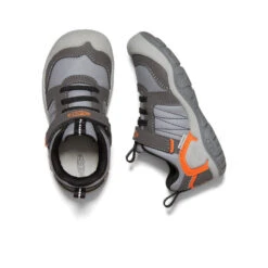 Keen Little Kids' Knotch Peak Sneaker | Magnet/Safety Orange -Keen Shoes Shop 770e784cfd95e45f6ecf17c47596dbf652352eef