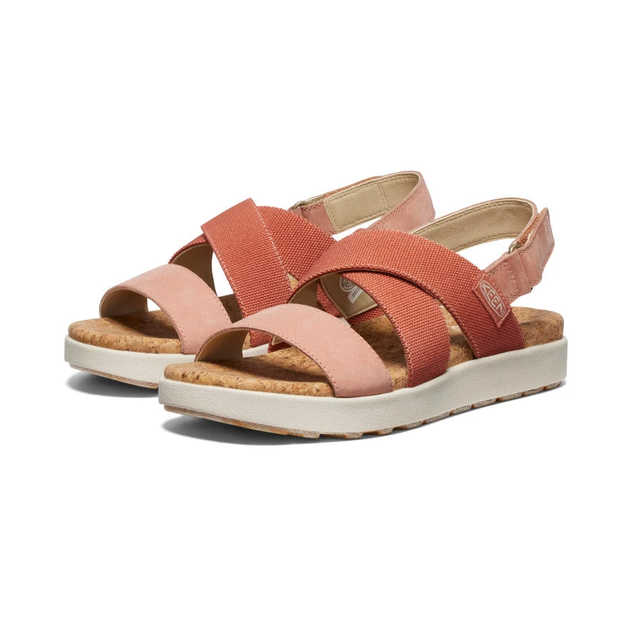 Keen Women's Elle Criss Cross Sandal | Baked Clay/Cork 4 Keen Women's Elle Criss Cross Sandal | Baked Clay/Cork - Image 2