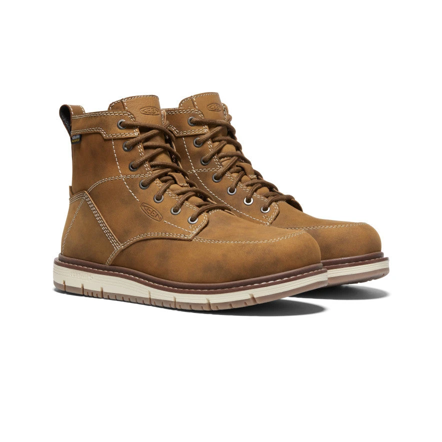 Keen Women's San Jose 6" Waterproof Boot (Aluminum Toe) | Almond/Gum 4 Keen Women's San Jose 6" Waterproof Boot (Aluminum Toe) | Almond/Gum - Image 2