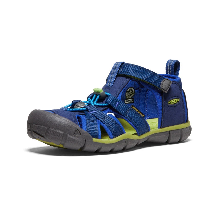 Keen Big Kids' Seacamp II CNX | Blue Depths/Chartreuse 5 Keen Big Kids' Seacamp II CNX | Blue Depths/Chartreuse - Image 3