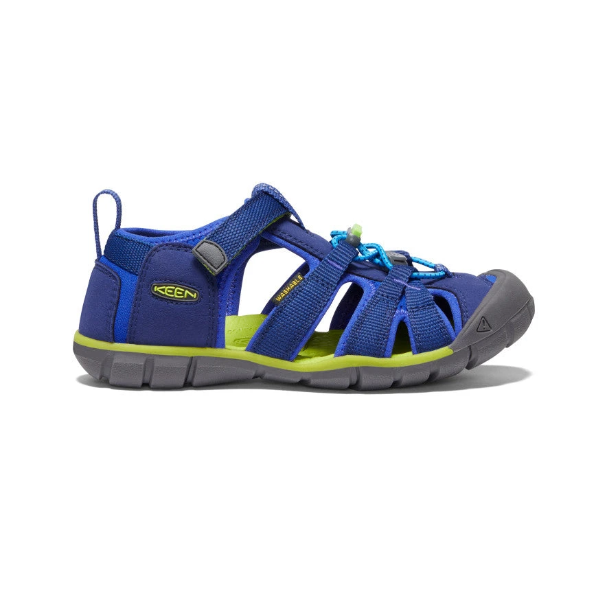 Keen Big Kids' Seacamp II CNX | Blue Depths/Chartreuse 3 Keen Big Kids' Seacamp II CNX | Blue Depths/Chartreuse