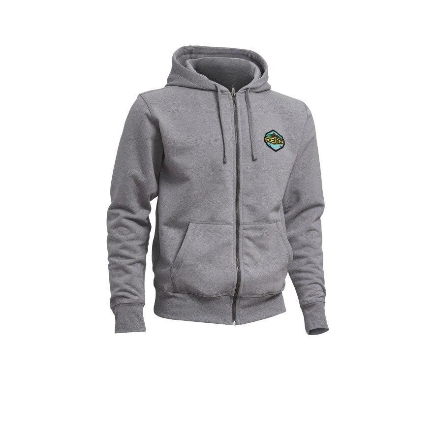 Keen Men's Badge Hoodie | Medium Gray Heather 3 Keen Men's Badge Hoodie | Medium Gray Heather