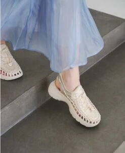 Keen Women's UNEEK Astoria Sandal X SNIDEL | Birch/Plaza Taupe -Keen Shoes Shop KEEN W UNEEKAstoriaxSNIDEL Lifestyle PDP Single Left