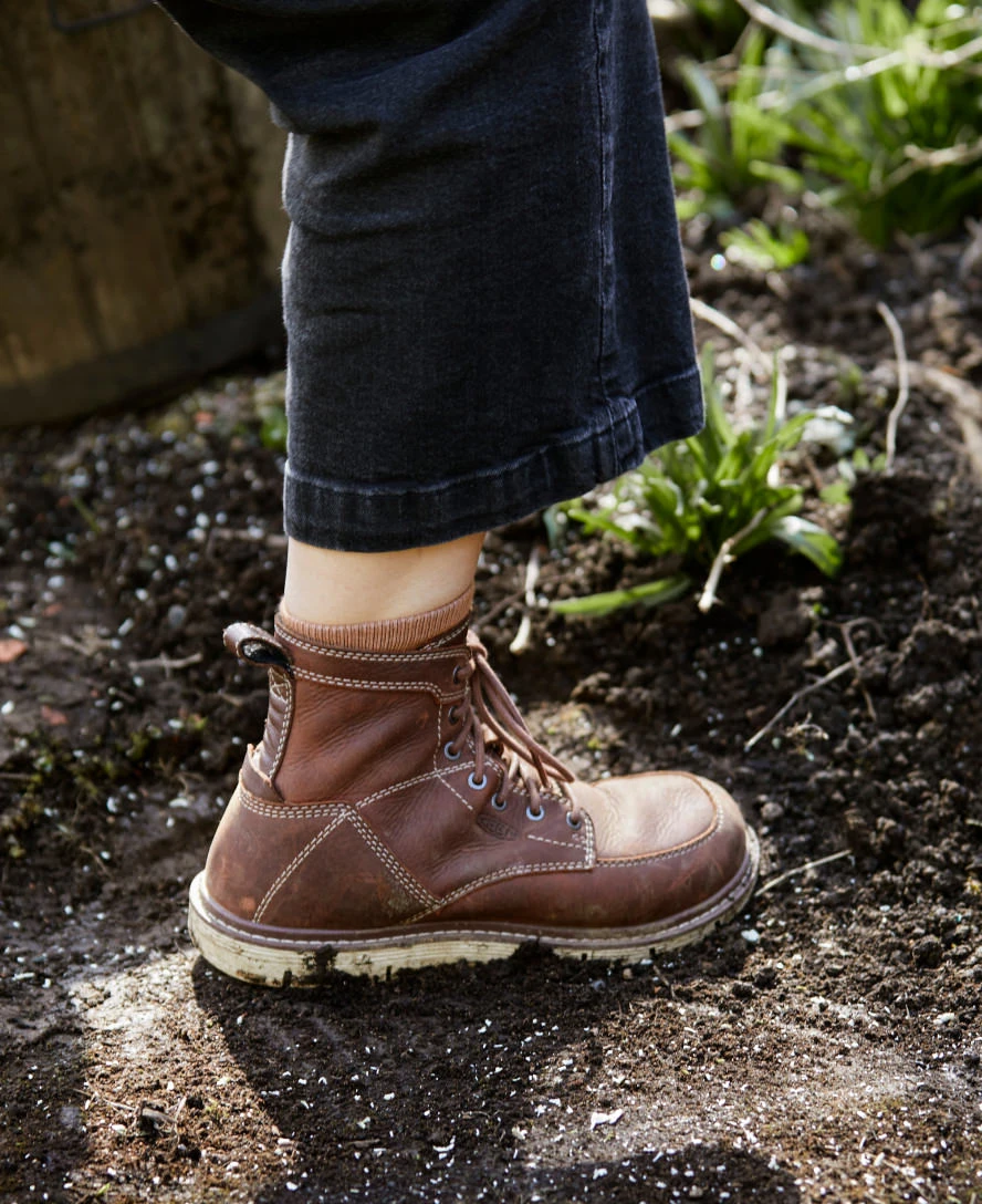 Keen Women's San Jose 6" Boot (Soft Toe) | Gingerbread/Off White 8 Keen Women's San Jose 6" Boot (Soft Toe) | Gingerbread/Off White - Image 6