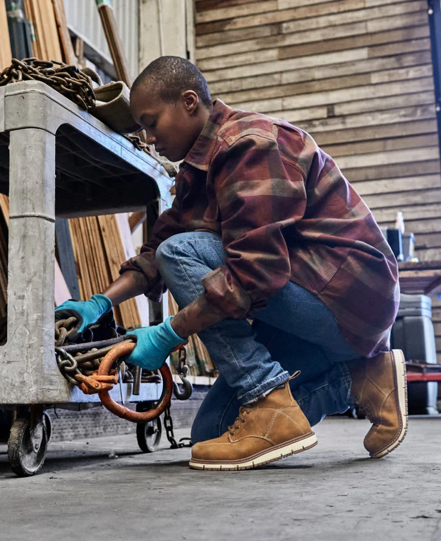 Keen Women's San Jose 6" Waterproof Boot (Aluminum Toe) | Almond/Gum 8 Keen Women's San Jose 6" Waterproof Boot (Aluminum Toe) | Almond/Gum - Image 6