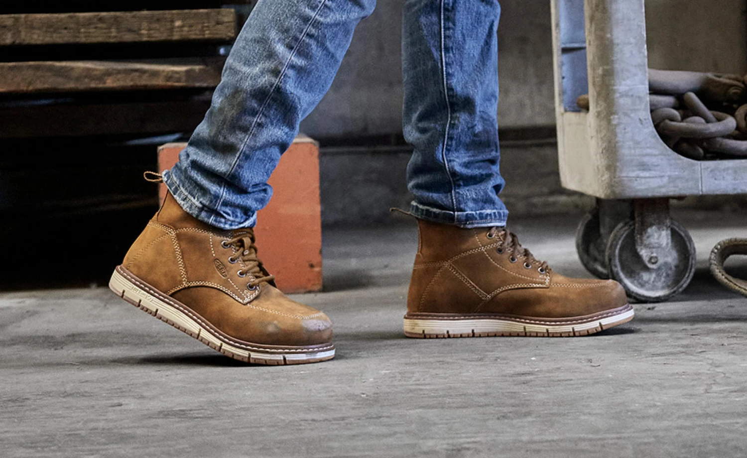 Keen Women's San Jose 6" Waterproof Boot (Aluminum Toe) | Almond/Gum 7 Keen Women's San Jose 6" Waterproof Boot (Aluminum Toe) | Almond/Gum - Image 5