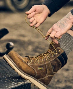 Keen Men's Cincinnati 8" Waterproof Boot (Carbon-Fiber Toe) | Belgian/Sandshell -Keen Shoes Shop SDD 505 PDP Cincinnati 1025694 Left Image