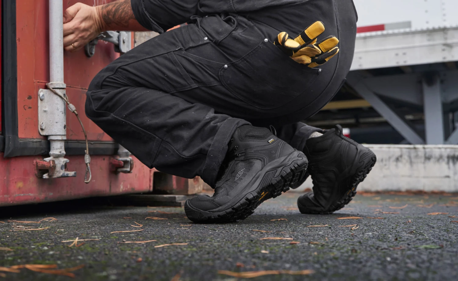 Keen Men's Reno KBF Waterproof Mid (Soft Toe) | Dark Olive/Black 9 Keen Men's Reno KBF Waterproof Mid (Soft Toe) | Dark Olive/Black - Image 7