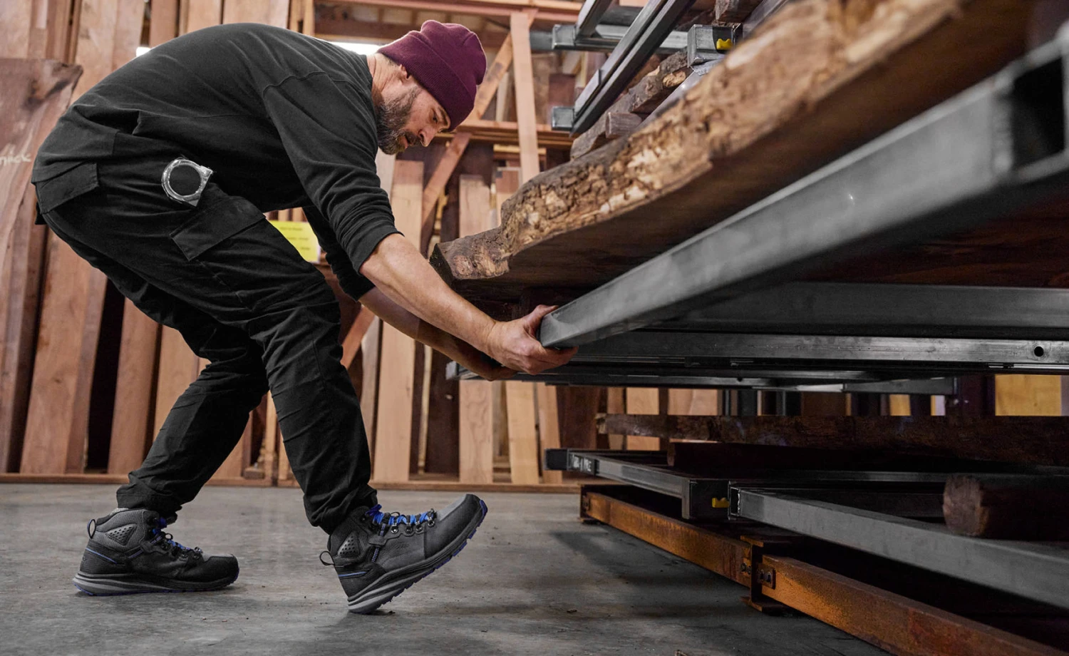 Keen Men's Red Hook Waterproof Boot (Carbon-Fiber Toe) | Steel Grey/Bright Cobalt 7 Keen Men's Red Hook Waterproof Boot (Carbon-Fiber Toe) | Steel Grey/Bright Cobalt - Image 5