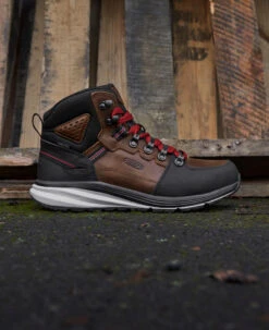 Keen Men's Red Hook Waterproof Boot (Soft Toe) | Tobacco/Black -Keen Shoes Shop SDD 604 RedHook 1025618 Right Image