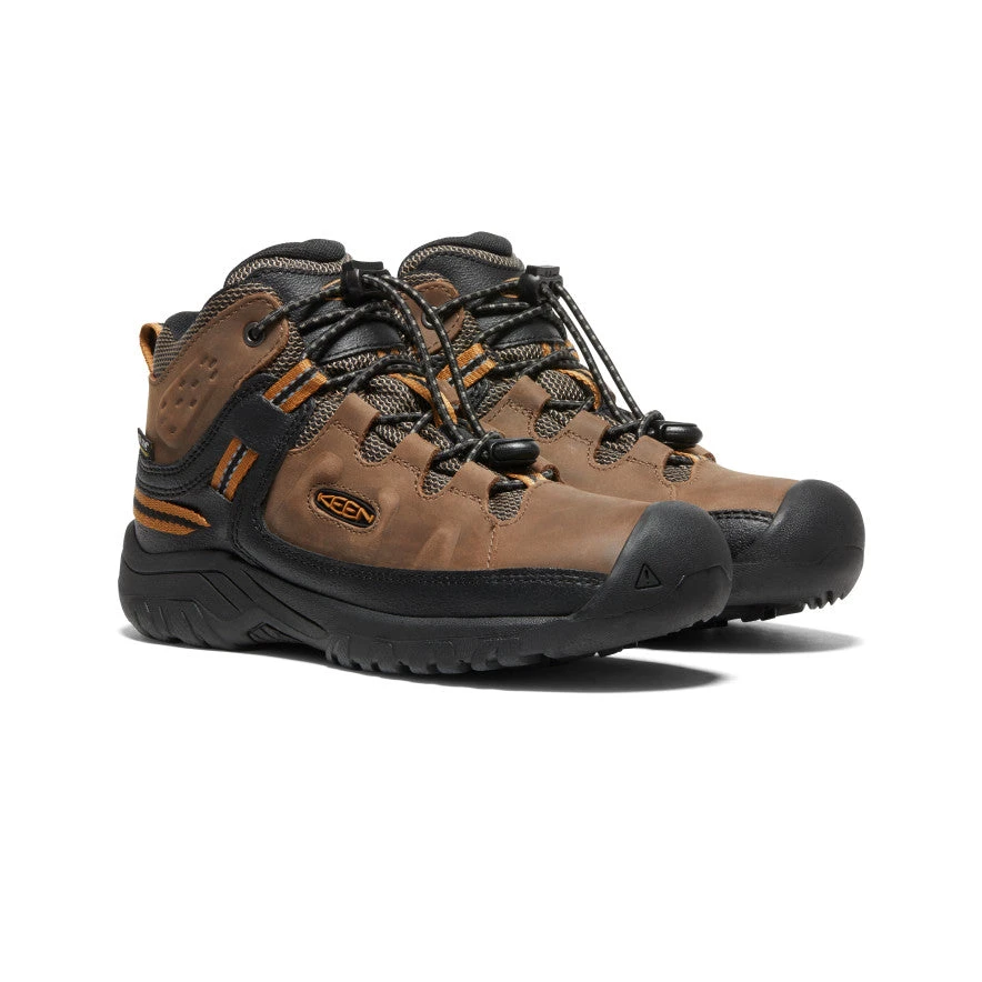 Keen Big Kids' Targhee Waterproof Boot | Dark Earth/Golden Brown 4 Keen Big Kids' Targhee Waterproof Boot | Dark Earth/Golden Brown - Image 2