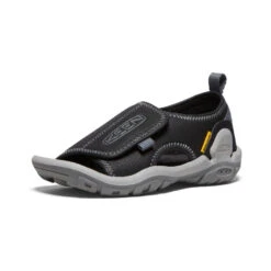 Keen Little Kids' Knotch River Open-Toe | Black/Steel Grey -Keen Shoes Shop ac9246d224f95914fc1e38f7c31b26aff382f76e