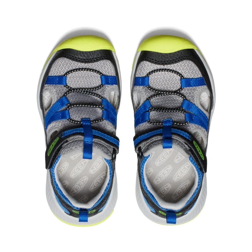 Keen Little Kids' Motozoa Sandal | Classic Blue/Evening Primrose 6 Keen Little Kids' Motozoa Sandal | Classic Blue/Evening Primrose - Image 4