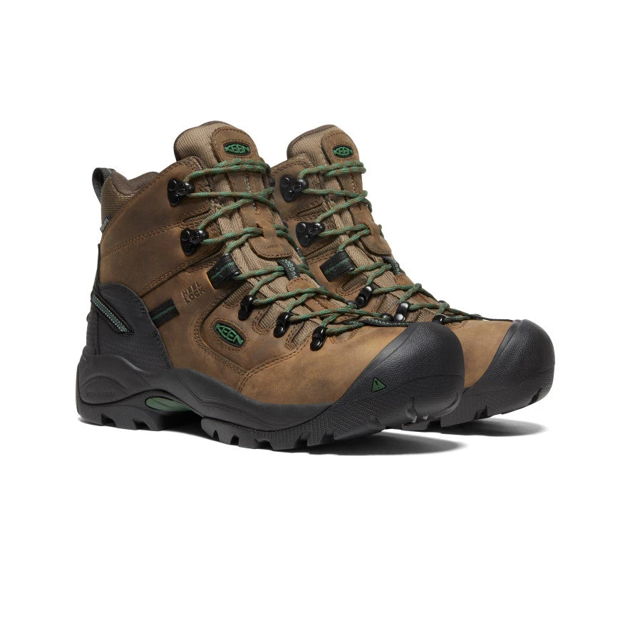 Keen Men's Pittsburgh Energy 6" Waterproof Boot (Carbon-Fiber Toe) | Cascade Brown/Greener Pastures 4 Keen Men's Pittsburgh Energy 6" Waterproof Boot (Carbon-Fiber Toe) | Cascade Brown/Greener Pastures - Image 2