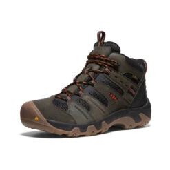 Keen Men's Headout Waterproof Hiking Boot | Black Olive/Fossil Orange -Keen Shoes Shop f3f76b60fbc0003126251db1ed3666f8c2f7e956