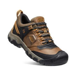 Keen Men's Ridge Flex Waterproof | Bison/Golden Brown -Keen Shoes Shop f81fae4255b671316341771be1e719b571b17e78